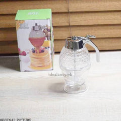 Honey Dispenser Squeeze Bottle with No-Drip Valve | Easy-Pour Honey Jar for Kitchen, Tea & Baking