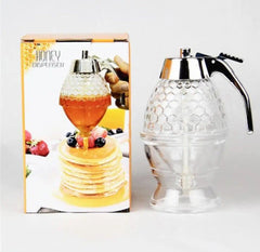 Honey Dispenser Squeeze Bottle with No-Drip Valve | Easy-Pour Honey Jar for Kitchen, Tea & Baking